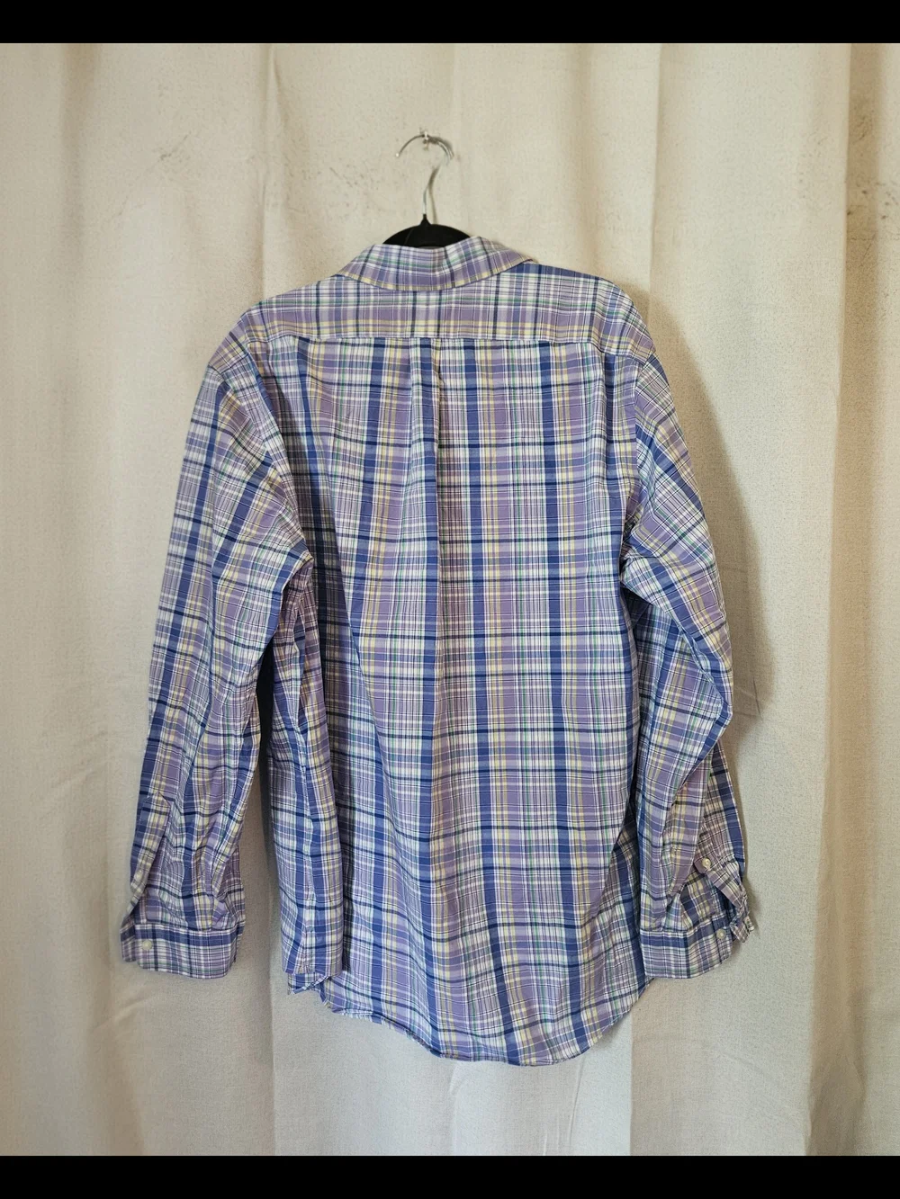 Polo by Ralph Lauren Lavender and Blue Plaid Button-Up Shirt